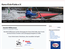 Tablet Screenshot of kanu-club-fulda.de